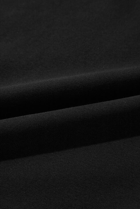 Exposed Seam Detail Long Sleeve Pullover Sweatshirt