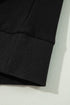 Exposed Seam Detail Long Sleeve Pullover Sweatshirt