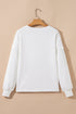 Exposed Seam Drop Shoulder Pocket Pullover Sweatshirt