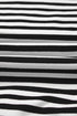 Exposed Seam Drop Shoulder Striped Cotton Blend Pullover Top