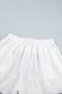 Exposed Seam Half Sleeve Top Elastic Waist Two Piece Short Set