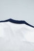 Exposed Seam Half Sleeve Top Elastic Waist Two Piece Short Set