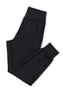 Exposed Seam High Waist Pocketed Jogger Pants