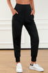 Exposed Seam High Waist Pocketed Jogger Pants