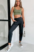 Exposed Seam High Waist Pocketed Joggers