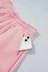 Exposed Seam Mock Neck Drop Shoulder Pullover Short Set