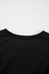 Exposed Seam Puff Sleeve Square Neck Babydoll Blouse