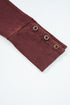 Exposed Seam Ribbed Knit Round Neck Long Sleeve Top