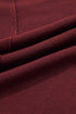 Exposed Seam Ribbed Knit Round Neck Long Sleeve Top