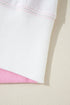 Exposed Seam Side Slit Crew Neck Sweatshirt