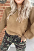 Exposed Seam Split Hem Relaxed Fit Pullover Sweatshirt