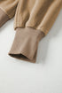 Exposed Seam Split Hem Relaxed Fit Pullover Sweatshirt