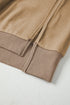 Exposed Seam Split Hem Relaxed Fit Pullover Sweatshirt
