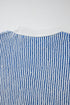 Exposed Seam Striped Ribbed Knit Crew Neck Sweater