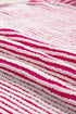 Exposed Seam Striped Ribbed Knit Crew Neck Sweater