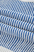 Exposed Seam Striped Ribbed Knit Crew Neck Sweater