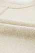Exposed Seam Textured Knit Sleeveless Pullover Sweater