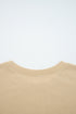 Exposed Seam Textured Patchwork Drop Shoulder Long Sleeve Top