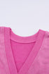 Exposed Seam Twist Open Back Oversized Pullover Sweatshirt