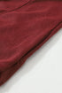 Exposed Seam Twist Open Back Oversized Pullover Sweatshirt