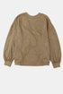 Exposed Seam Twist Open Back Oversized Pullover Sweatshirt