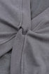Exposed Seam Twist Open Back Oversized Pullover Sweatshirt