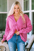 Exposed Seam Twist Open Back Oversized Pullover Sweatshirt