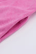 Exposed Seam Twist Open Back Oversized Pullover Sweatshirt