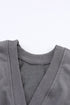 Exposed Seam Twist Open Back Oversized Pullover Sweatshirt