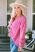 Exposed Seam Twist Open Back Oversized Pullover Sweatshirt