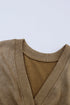 Exposed Seam Twist Open Back Oversized Pullover Sweatshirt