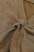 Exposed Seam Twist Open Back Oversized Pullover Sweatshirt