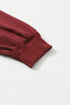 Exposed Seam Twist Open Back Oversized Pullover Sweatshirt