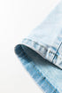 Exposed Stitch Detail Drawstring Wide Leg Barrel Jeans