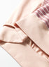 Exposed Stitch Patchwork Stripe Long Sleeve Cotton Top