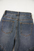 Exposed Stitching High Waist Relaxed Wide Leg Jeans