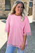 Eyelash Floral Lace Patchwork Half Sleeve Oversized Tee
