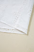 Eyelet Embroidered Smocked Cuff Cotton Blouse