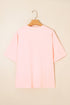 Eyelet Lace Star Applique Cotton Blend Tee