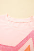 Eyelet Lace Star Applique Cotton Blend Tee