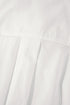 Eyelet Ruffle Trim Button Front Cotton Shirt