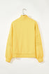 Eyelet Sleeve Snap Placket Pullover Sweatshirt