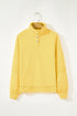 Eyelet Sleeve Snap Placket Pullover Sweatshirt
