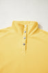 Eyelet Sleeve Snap Placket Pullover Sweatshirt