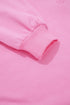 Eyelet Sleeve Snap Placket Pullover Sweatshirt