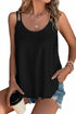 Eyelet Strappy Scoop-Neck Tank Top