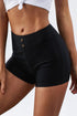 Eyelets Waistband Swim Boyshorts