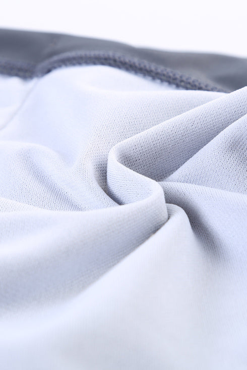 Eyelets Waistband Swim Boyshorts