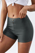 Eyelets Waistband Swim Boyshorts