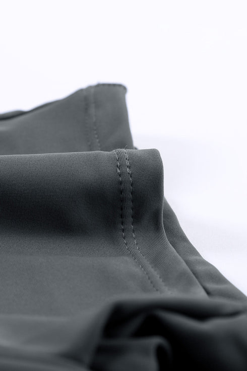 Eyelets Waistband Swim Boyshorts